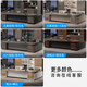Boss desk furniture, president desk, manager desk, supervisor desk, simple office desk and chair combination, executive desk, North American walnut + iron gray, complete set of sofa and coffee table