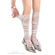 WHITE SOCKS punk style black hottie stockings women's lace y2k subculture thigh stockings women's three-piece set one size
