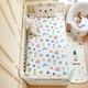 Baby mattress type A maternal and infant grade children's kindergarten special mat quilt newborn changing table mat baby mattress Happy Ocean thermal storage and warmth fluffy and soft 70*160cm cotton core cushion cover + cotton core