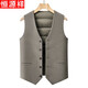 Hengyuanxiang 2025 new winter men's wool woolen coat middle-aged suit collar coat removable vest