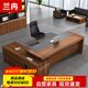 Lan Ran Office Furniture Boss Desk Executive Desk Modern Simple Manager President Desk Supervisor Desk 2000*800 Including Side Cabinets