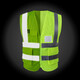 HONYSON reflective vest reflective clothing road construction safety warning clothing mesh reflective strips cycling fluorescent vest printable summer breathable style