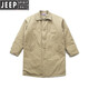 JEEP SPIRIT British yuppie mid-length Balmakken windbreaker coat cotton winter loose military style parka cotton coat men Khaki (cotton style) loose version S 140Jin Jin is equal to 0.5kg -150Jin Jin is equal to 0.5kg