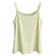 White cotton and linen camisole women's summer new ice silk loose belly-covering bottoming top black double shoulder straps S recommendation-Jin Jin is equal to 0.5 kg