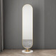 Baiyuda miroir complet de miroir miroir miroir miroir de la gamme de sols de sol pour sol pour les filles de style rotatif de style internet miroir ajusté à cadre blanc + marbre blanc grand rotatif (175 * 40 * 45 autres oui