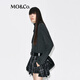 MO&Co. Tops 2025 new winter products include Tencel wool knotted pile collar, loose high-intelligence gray tone MBE4TOPT03 dark floral gray M /165