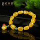 Ouchini Beeswax Bracelet Natural Amber Beeswax Shape Aquamarine with Southern Red Pendant Multi-Bracelet Women's Style Gift One-item One-Certificate Supports Re-inspection