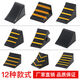 Litian rubber anti-slip ramp parking anti-slip anti-slip device truck tire stopper portable plastic triangle wood V-shaped 32*30*26cm suitable for medium and large trucks