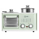 Lazy dormitory four-in-one breakfast machine, coffee, steaming, roasting and frying, one-pot multi-function household small mini oven, three-in-one breakfast machine for frying, roasting and roasting (including frying pan)