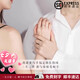 DRpt950 pair of rings, niche design couple rings, a pair of Chinese Valentine's Day gifts for girlfriend and boyfriend for engagement and proposal, Sansheng Sanshi, a pair of rings