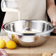 Stainless steel clear soup pot and basin kitchen baking household hot pot basin washing vegetables and egg soup pot cooking basin (without handle) clear soup pot 26cm