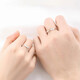 Farcoko Mobius couple PT950 platinum ring adjustable proposal ring high-end Chinese Valentine's Day gift platinum ring
