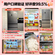 Rongsheng Cube Sugar 515 Double System French Multi-door Four-Door Ultra-Thin Zero Embedded Refrigerator Home Automatic Ice Making Level 1 Energy Efficiency World Cup BCD-515P60FZNAD Gray National Subsidy