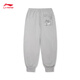 Li-Ning China Li-Ning Kung Fu Series Sweatpants Men's 2025 New Antibacterial Antibacterial Loose, Comfortable and Versatile Sports Pants Gray-1 S