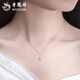 Lao Fengxiang pt950 platinum necklace for women, platinum Fulu gourd pendant, rotatable Valentine's Day birthday gift for girlfriend, platinum Fulu transfer pendant, about 3g, free silver chain + brand gift box