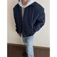 Navy American style flight jacket men's spring and autumn trendy style cleanfit short lapel jacket Navy blue upgraded version 90% of buyers choose S Recommended 90-100Jin Jin equals 0.5 kg