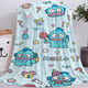 Sanrio (SANRIO) Hangyodon Flannel Blanket Children's Half Mermaid Blanket Office Lunch Break Air Conditioning Blanket Knee Blanket 046-9 200cm*150cm (Single Blanket)