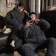 Victoria's style new couple's pajamas for women in winter, three-layer thickened quilted, coral velvet warm home clothes for men and women, dark gray zipper, M female (recommended height 150-155cm, weight 80-90Jin Jin equals 0.5 kg