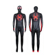 European and American Halloween costumes children's black Spider-Man jumpsuit adult Miles tights co Heroes Expedition mesh style one size 110