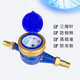 Steel pre-made digital water meter rotor type tap water meter horizontal iron with iron connection DN15 (4 points)