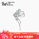 She s Barbie rose flower bow high-end women's brooch light luxury corsage birthday gift for girlfriend