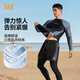 361 Men's swimsuit men's jellyfish suit swimming trunks split long-sleeved trousers winter snorkeling surf suit black suit + swimming goggles M M height 158-168cm weight 75-120 Jin Jin equals 0.5 kg