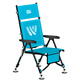 Woding fishing chair, European style fishing chair, full set of all-terrain wild fishing chair, multi-functional outdoor portable fishing folding chair, sunshade set, chair bag + aluminum magnesium 4-piece set + bait tray + 2.2m mechanical arm umbrella