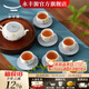 Yongfengyuan Moon Time 6/10/14 Ceramic Relief Chinese Tea Set Gift Box Packaging 14 Heads 6 Persons