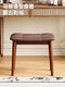 Shantou Lincun Solid Wood Square Stool Cosmetic Stool Girls' Bedroom Home Antique Saddle Stool Soft Covered High Bench Simple Dressing Table Stool Black - Solid Wood Saddle Stool Reinforced Beam Style