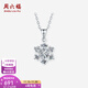 Saturday Fortune (ZLF) pt950 platinum pendant women's fashion car flower fantasy snowflake pendant for girlfriend 1.27g