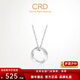 CRD Ke Laidi spot sparkling pt950 platinum pendant Mobius necklace water ripple circle single pendant 1.70g