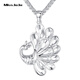 Miss JuJu pt950 platinum peacock pendant women's platinum peacock open-tail necklace fashion pendant single pendant 7.1-7.3g + delivery silver chain