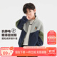 Zuoxi Boys' Polar Fleece Jacket 2025 Spring and Autumn Children's Fleece Jacket Medium and Big Children's Autumn Top Navy Blue 120