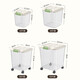 Rice bucket household large bucket noodle grain storage special bucket moisture-proof and insect-proof sealed rice vat clothing storage box thickened transparent 10Jin Jin equals 0.5kg with rice cup