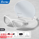 You swimming goggles high-definition waterproof and anti-fog glasses flat men and women swimming pool swimming goggles seven-piece set 6112 transparent white