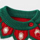 British NEXT OIC baby Christmas jumpsuit autumn and winter plus velvet boy baby knitted red harem one-year-old dress red 66cm