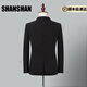 Shanshan Light Luxury Brand Men's Suit Notch Lapel Slit Slim Business Casual Suit Men Black 2XL 180