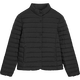 Massimo Dutti Especial Nueva Temporada 2026 Chaqueta de plumón corta con cuello levantado estilo viajero versátil y minimalista para mujer 06761303 Negro M (170/92A)