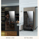 Bai Kailun ultra-thin coated double-door red wine cabinet, constant temperature wine cabinet, eggplant embedded ice bar, household tea beverage refrigerator, 1.7 meters (thick double temperature) hanging cup double red wine (coated