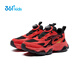 361 Children's Sports Shoes 2026 Spring Men's and Big Children's Millennial Retro Casual Lightweight Knob Buckle Running Shoes Red 34