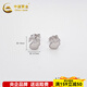 CHINA GOLD platinum earrings pure white swan foot platinum earrings as a birthday gift for my wife, about 1.99g