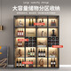 Zhong Zhanggui wine cabinet display cabinet home glass wine cabinet living room wall custom light luxury storage cabinet 2025 new sideboard installation included 0 level 1.8 thickened plate single door 40x40x2