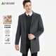 Shanshan Woolen Coat Men's Mid-Length Autumn and Winter New Business Casual Windbreaker Workwear Top Woolen Coat Men