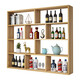 Zhong Zhanggui simple modern wine rack wine cabinet wall-mounted restaurant hotel wall-mounted wine rack creative multi-layer storage rack 120 long x 100 high x 15 deep three layers light walnut color
