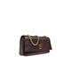 MARC JACOBS women's chain wallet can be carried on the shoulder, large-capacity inner pocket, zippered hidden pocket structure, stiff dark brown, brown TU