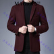 MAGIOPY high-end luxury brand suit jacket men's new woolen wool men's business casual simple thickened coat men's red M 170