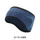 Ms. Nian Meifang's running headband, winter forehead cold and windproof hat, forehead protector, warm autumn and winter headscarf, navy blue