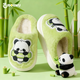 Tudouwu (TUDOUWU) Children's Cotton Slippers Home Indoor Autumn and Winter Warm and Anti-slip Panda 24-25 Sizes for Medium and Large Boys and Girls Plus Velvet Cotton Slippers