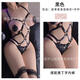 Universal sexy bed large-scale emotional and interesting abstinence-style underwear robe emotional and interesting seductive clothes pajamas pure desire suit black + 222 black thong + size 3 black fishnet stockings