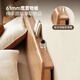 Élément original lit tout en bois massif lit boîte de rangement moderne simple lit double chambre principale grand lit petit appartement cadre de lit L701F couleur chêne-bûche 1,5*2,0 m lit boîte